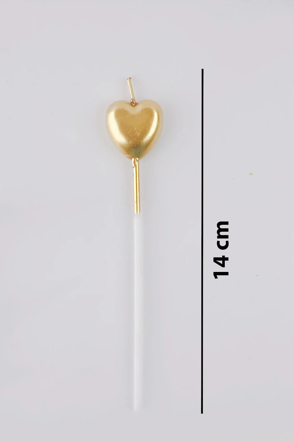 Altın  4'lü Kalp Mum - Image 3