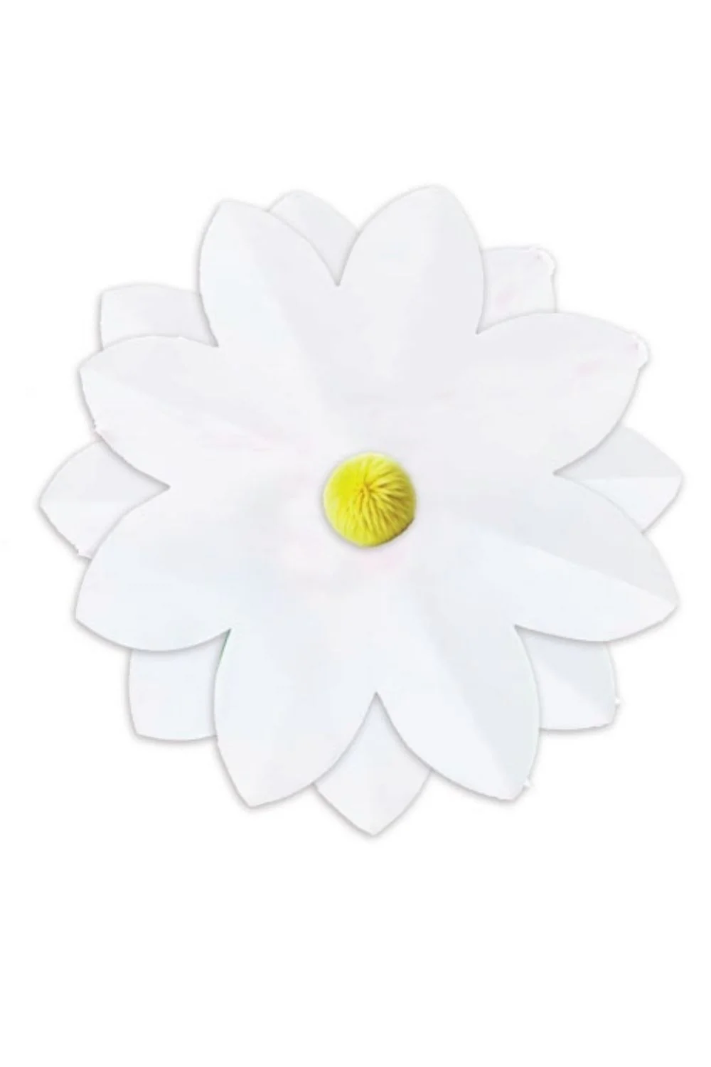 Beyaz  Papatya Temalı Ponponlu Banner - Image 3
