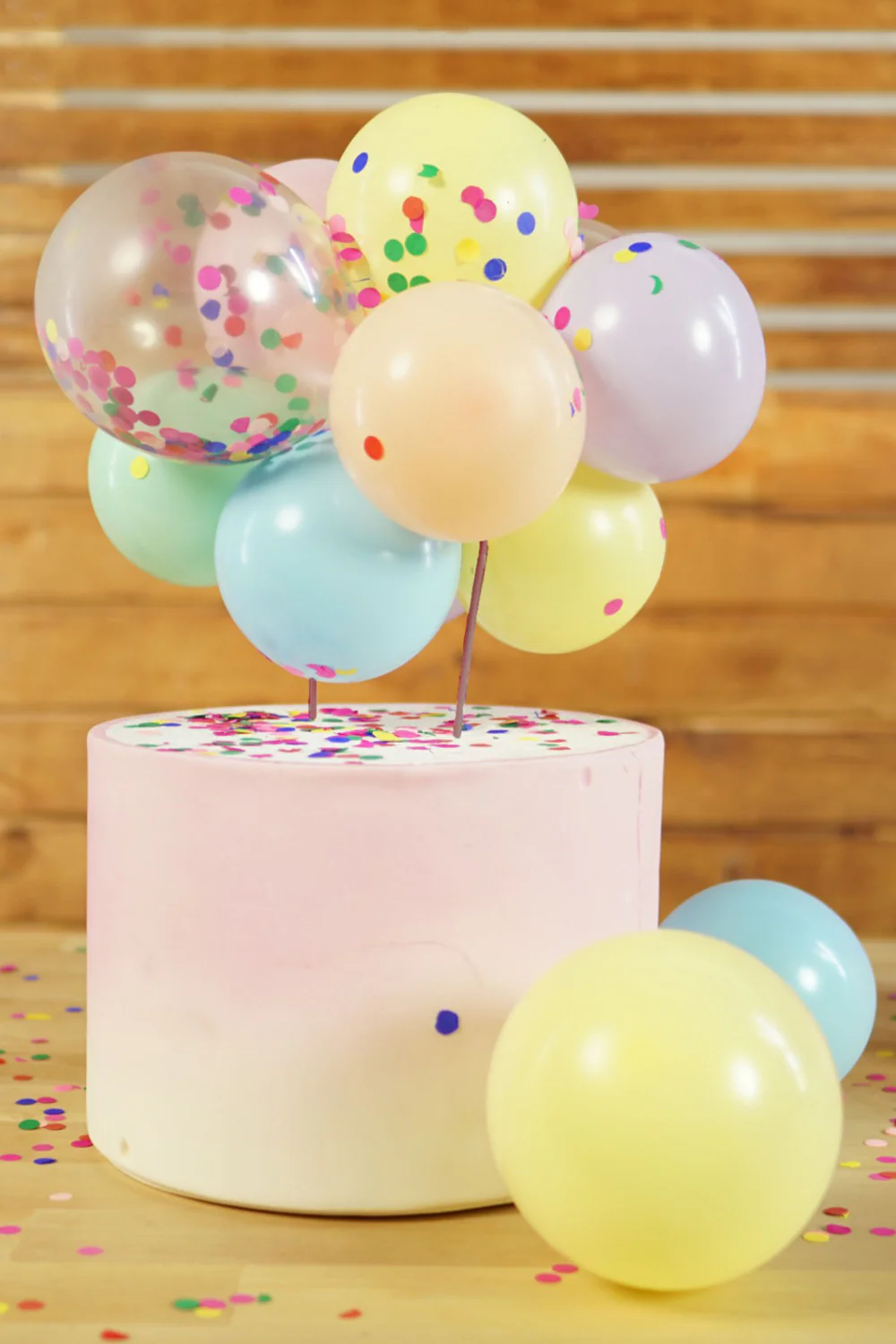 Çok Renkli Balon Pasta Süsü