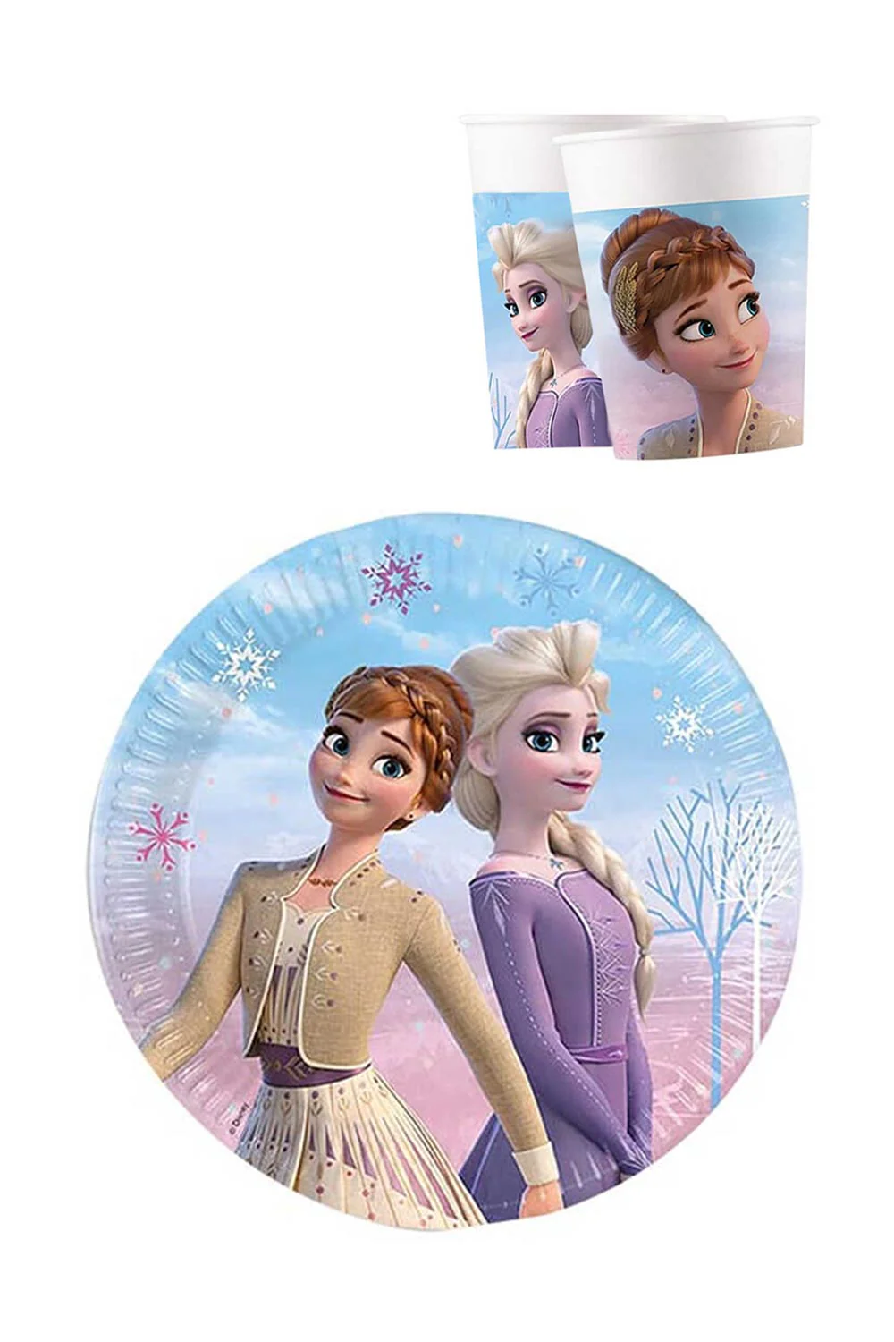 Çok Renkli Frozen ve Elsa Temalı 3'lü Parti Seti - Image 3