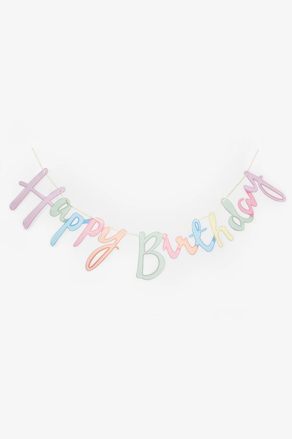 Çok Renkli Happy Birthday Banner