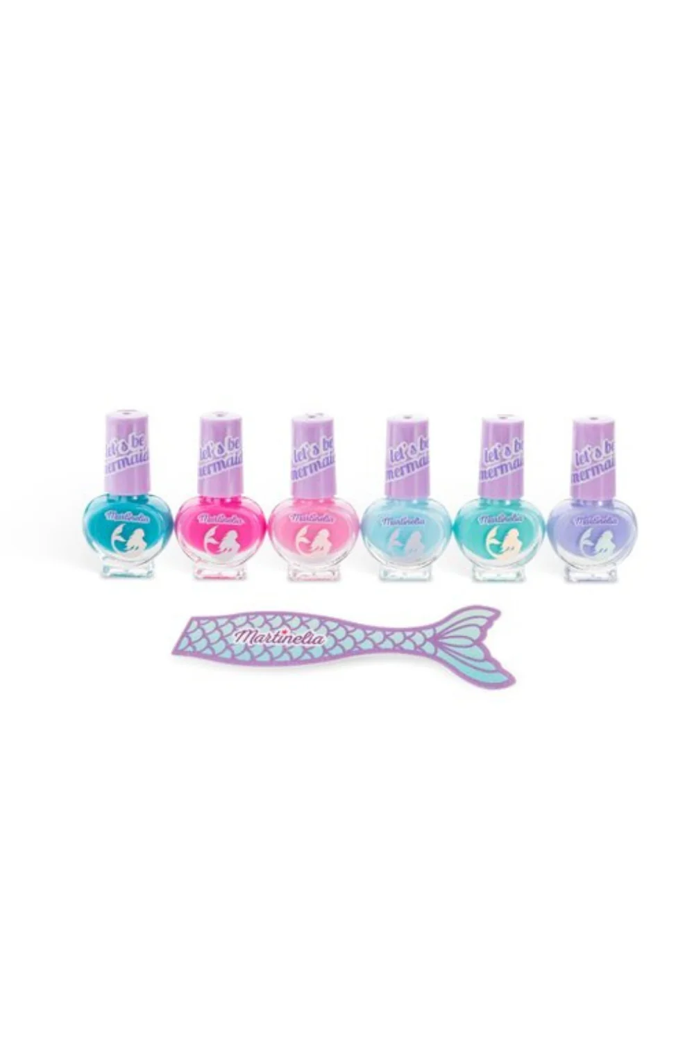 Çok Renkli Let's Be Mermaids 6'lı Kız Çocuk Tırnak Seti - Image 3