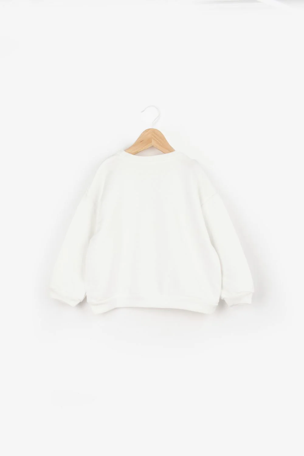 Ekru  Önü Fiyonklu Kız Çocuk Sweatshirt - Sophie - Image 5