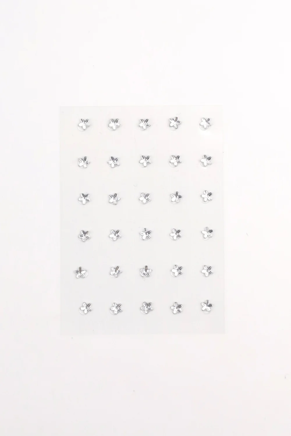 Gümüş  Parlak Yıldız Yüz ve Tırnak Sticker