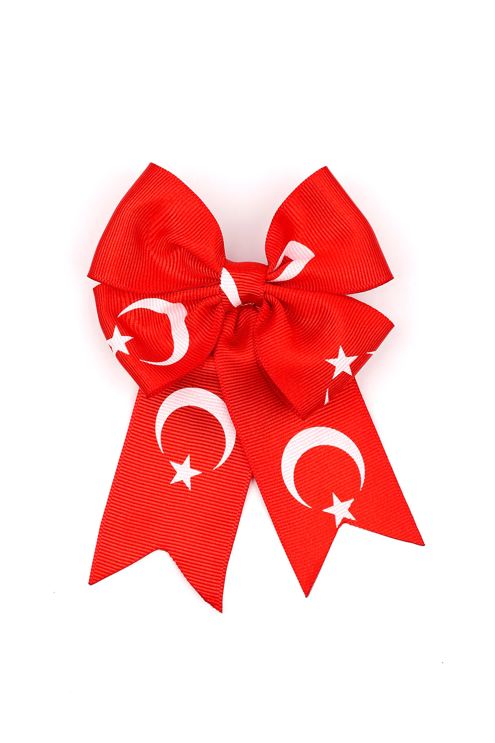 Kırmızı Ay Yıldızlı Kız Çocuk Klips Toka