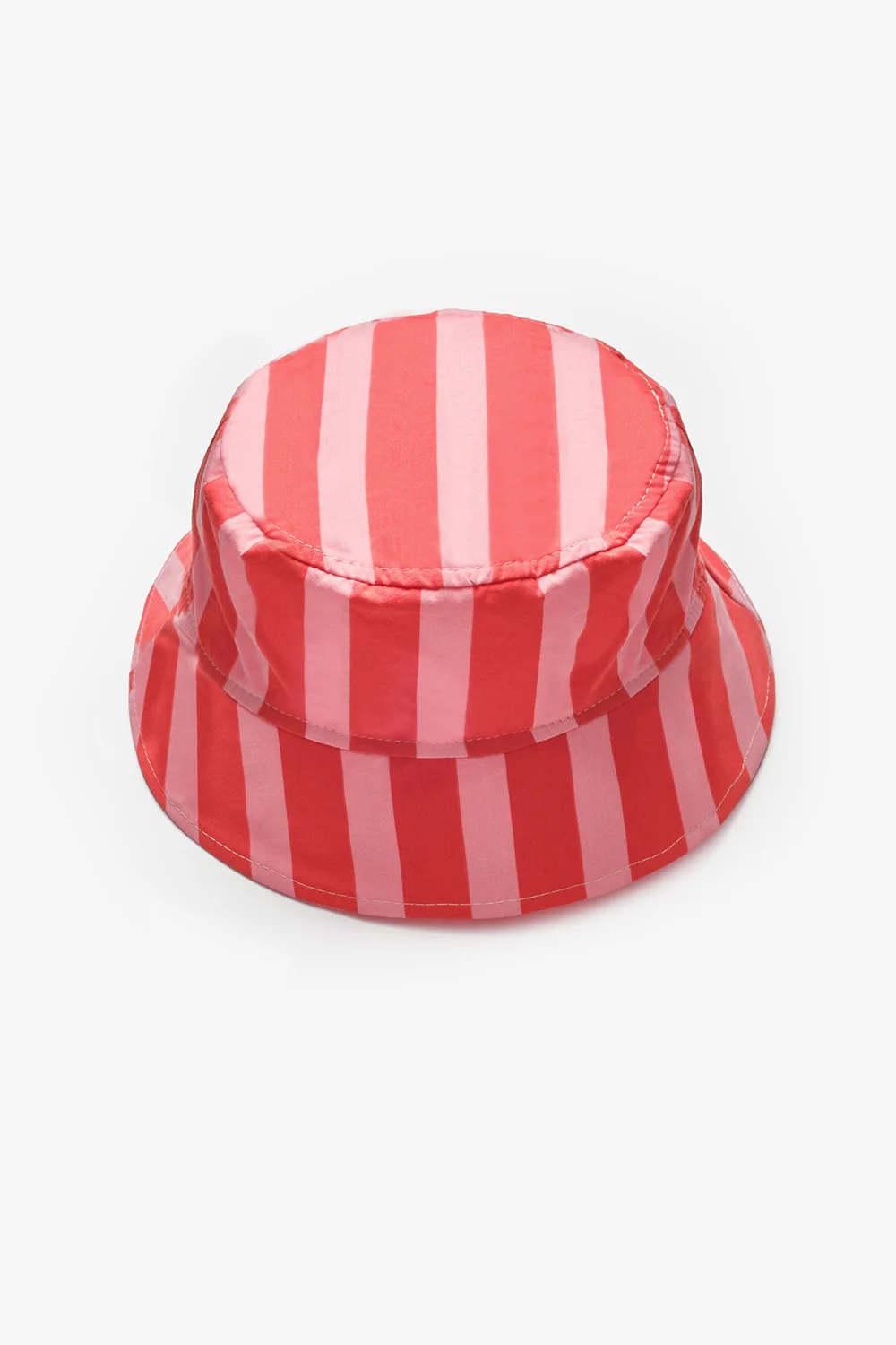 Kırmızı Çizgi Desenli Çocuk Bucket Şapka - Image 4