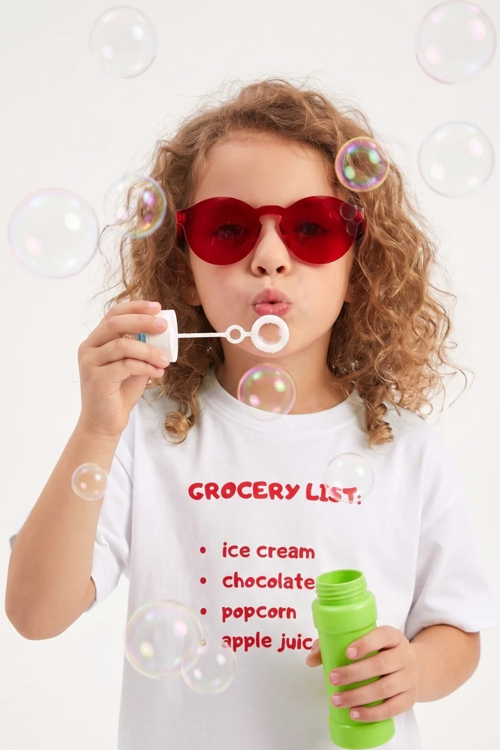 Kırmızı Damla Model Çocuk Güneş Gözlüğü