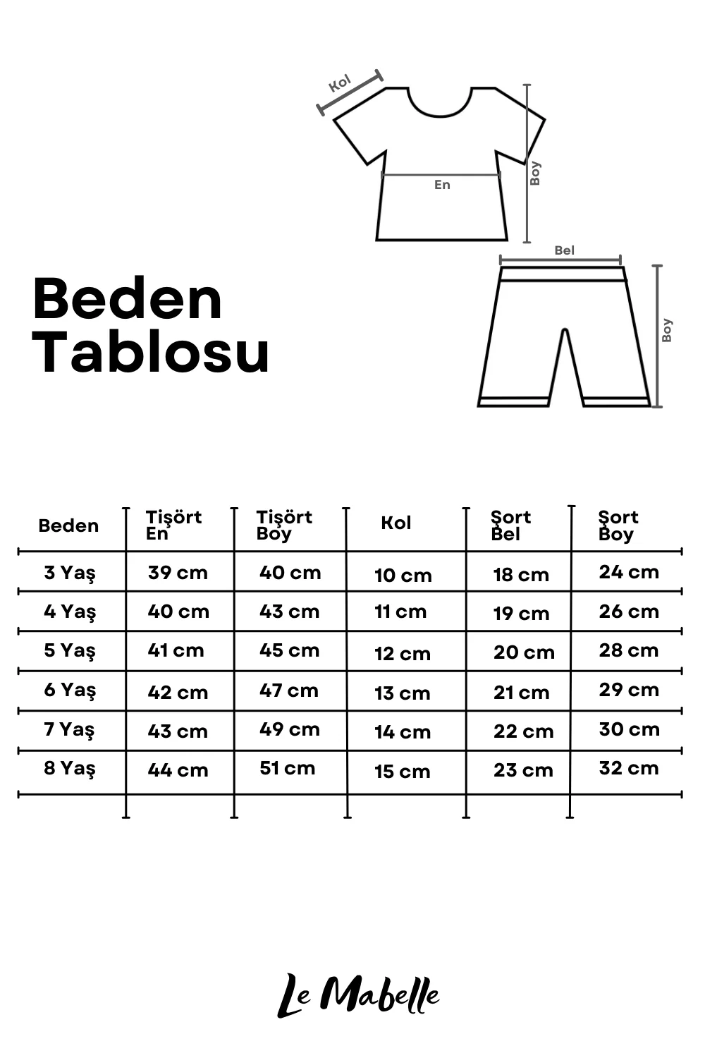 Kırmızı Figürlü Çizgi Desenli Çocuk Tişört Şort İkili Takım - Ellie - Image 7