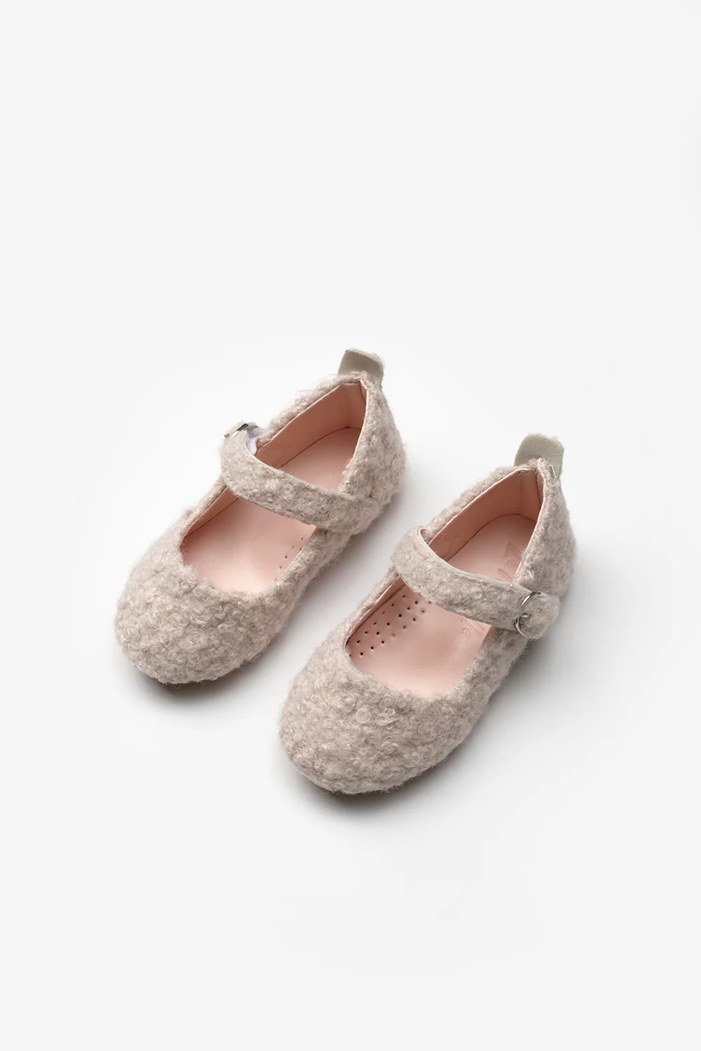 Krem Peluş Teddy Kız Çocuk Ayakkabı