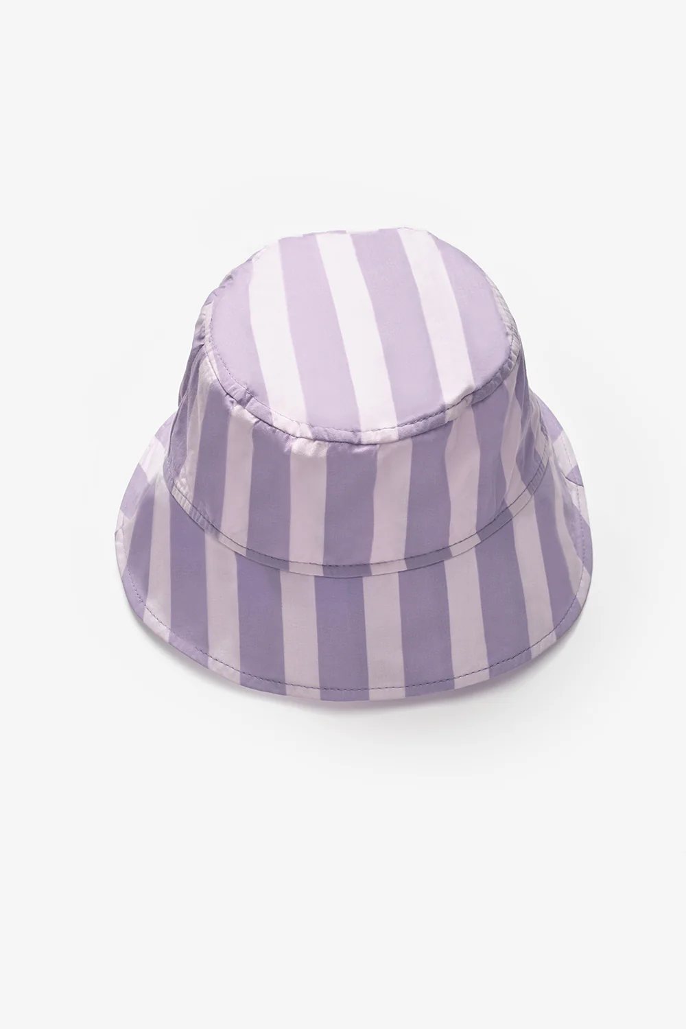 Lila Çizgi Desenli Çocuk Bucket Şapka - Image 2
