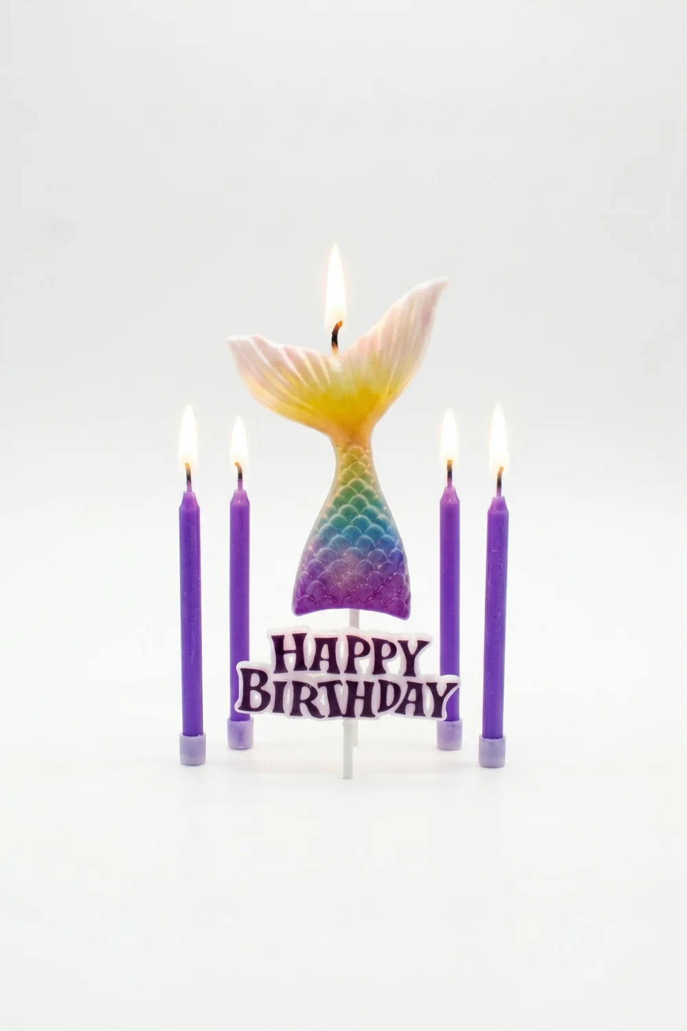 Lila Deniz Kızı Figürlü Happy Birthday Mum Set