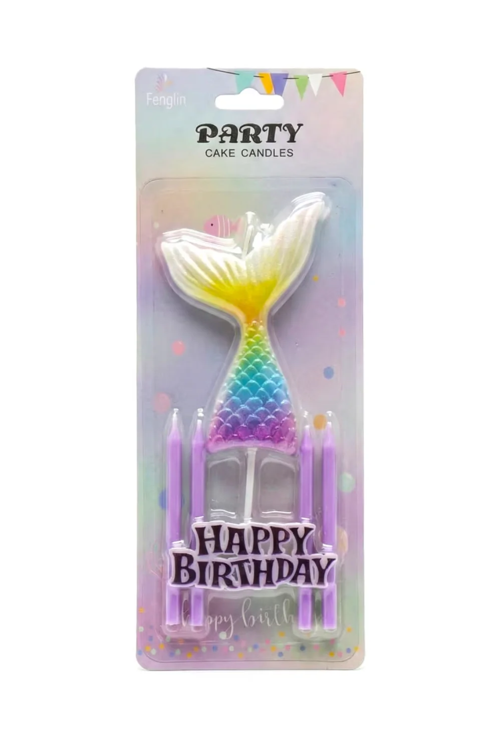 Lila Deniz Kızı Figürlü Happy Birthday Mum Set - Image 2