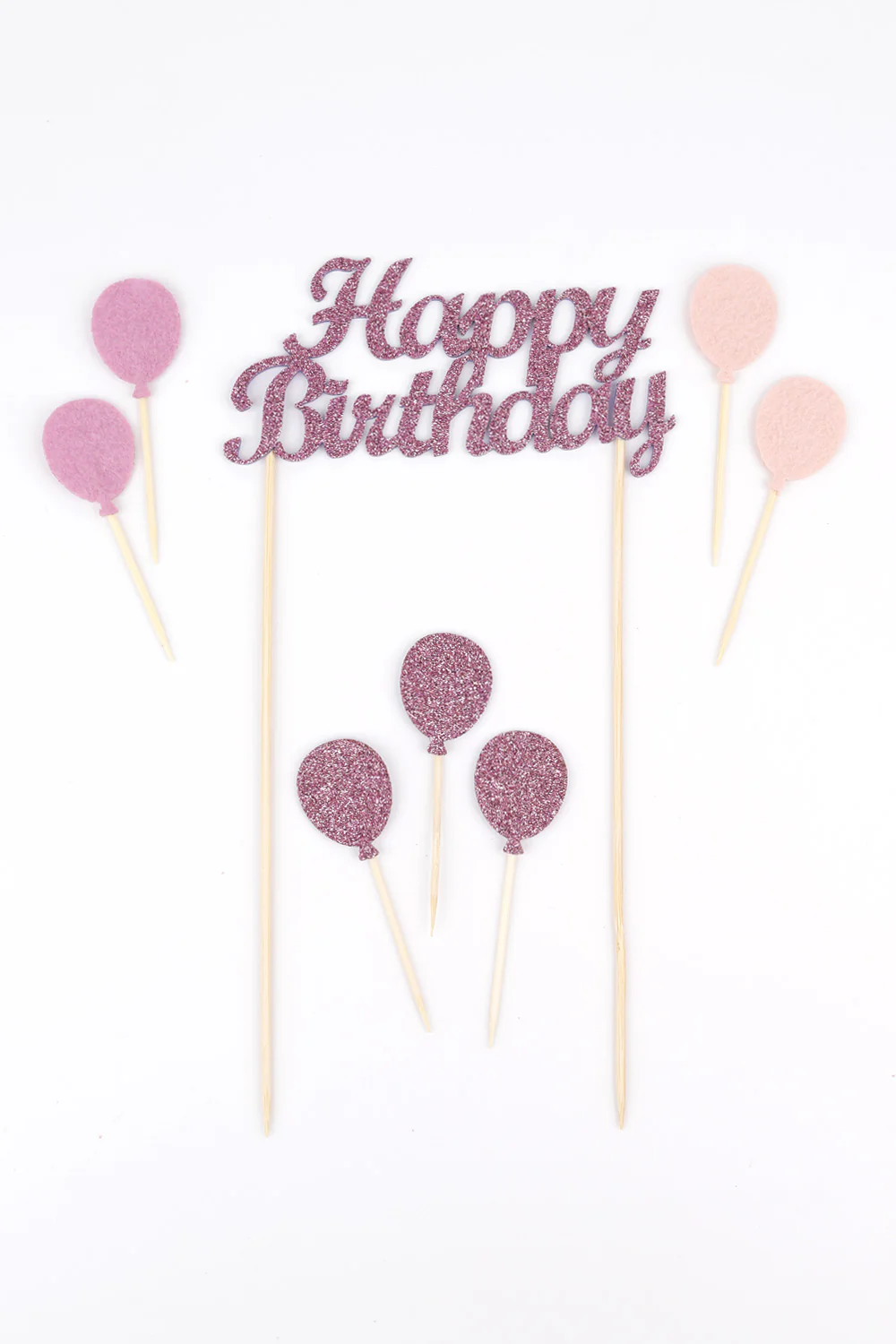 Lila  Happy Birthday Balon Pasta Süsü - Image 2