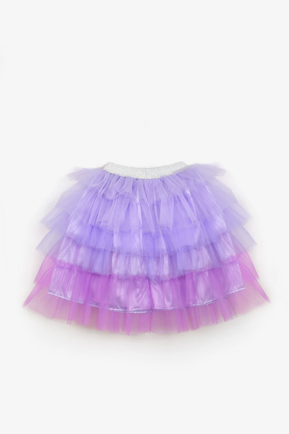 Lila Katlı Tüllü Kız Çocuk Uzun Etek - Azalea - Image 6