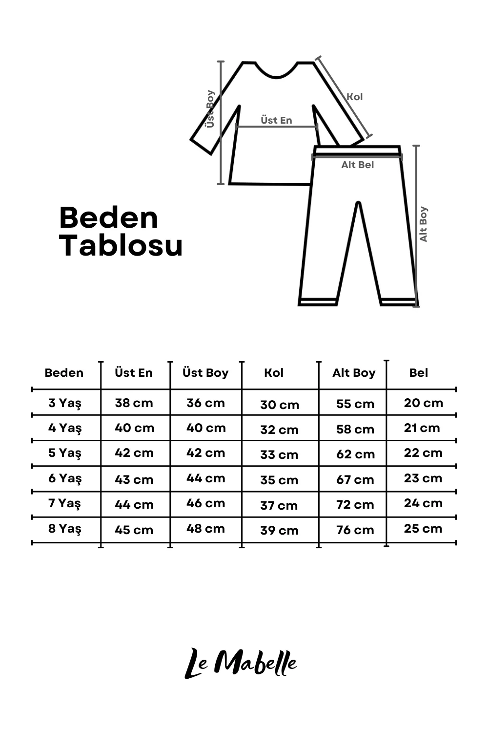 Mint Baskılı Çizgili Kız Çocuk Eşofman Takımı - Phoebe - Image 8