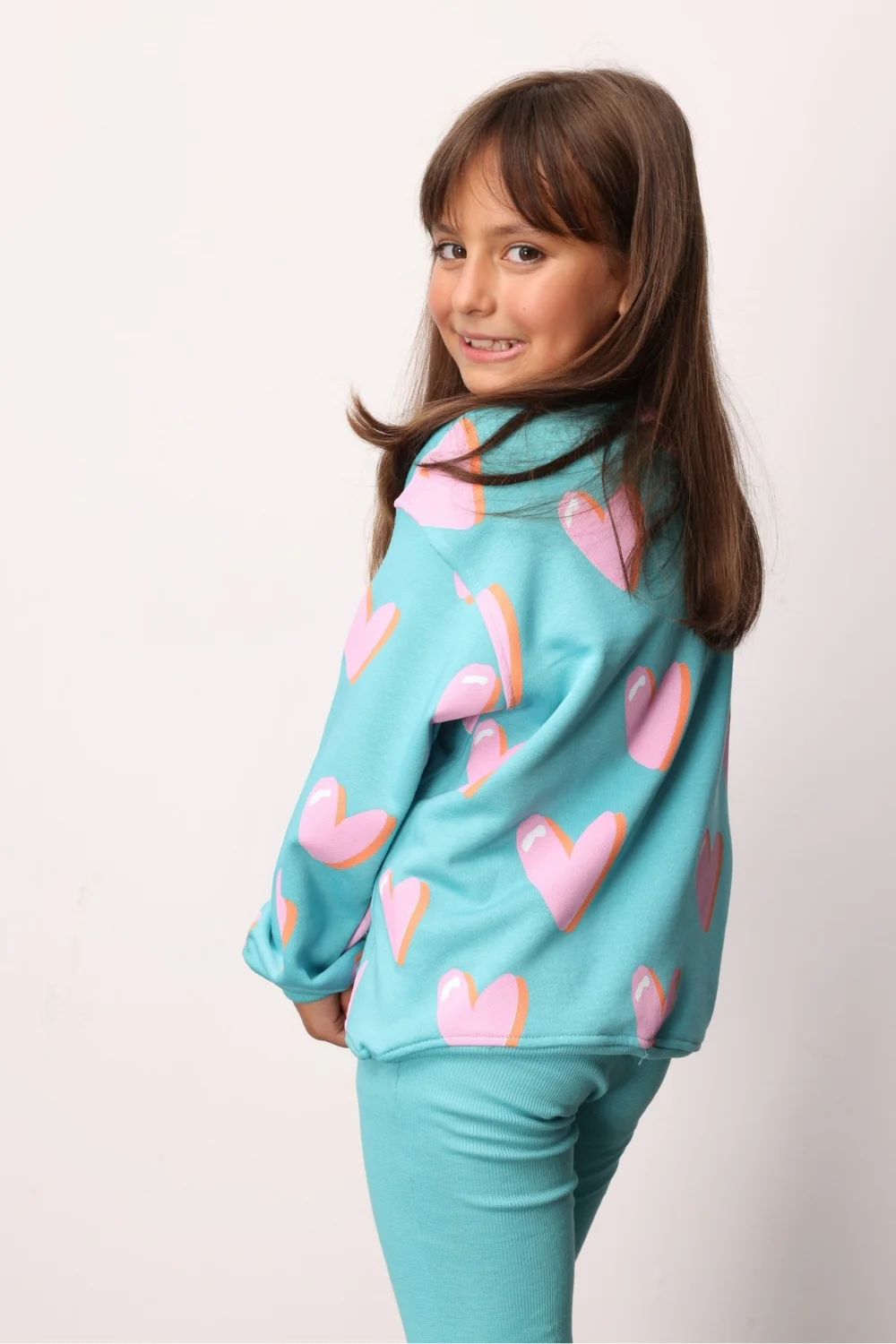 Mint Baskılı Kız Çocuk Eşofman Takımı - Bonnie - Image 3