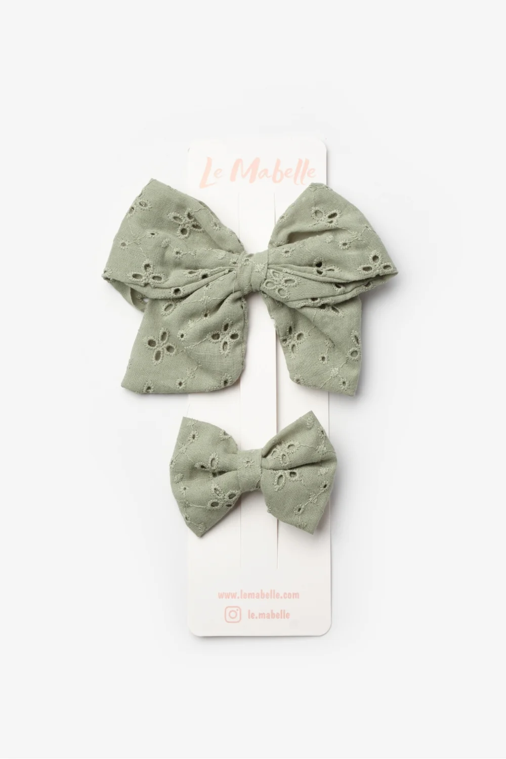 Mint Fisto Fiyonk Anne Kız Toka Set