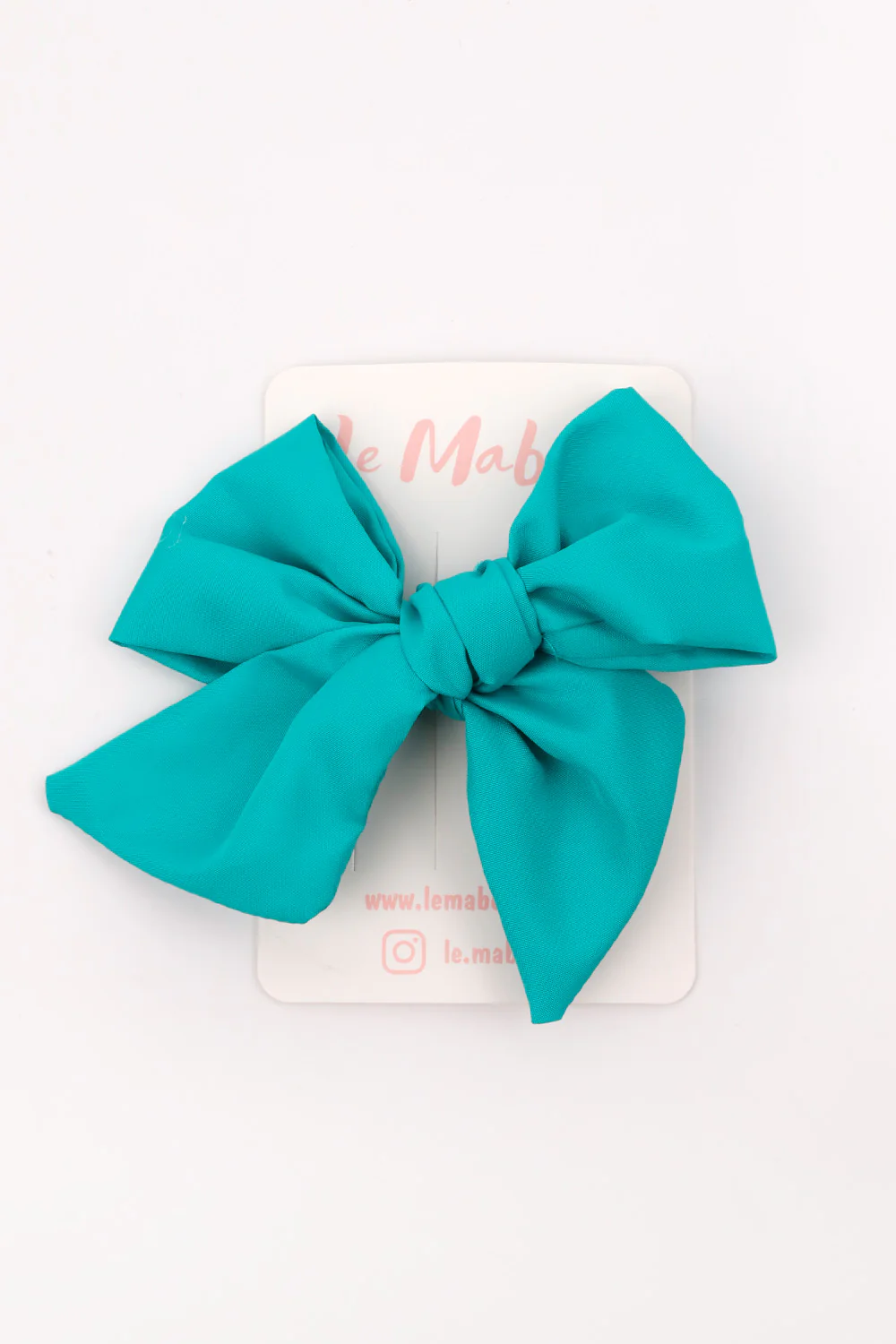 Mint  Parlak Fiyonk Kız Çocuk Klips Toka