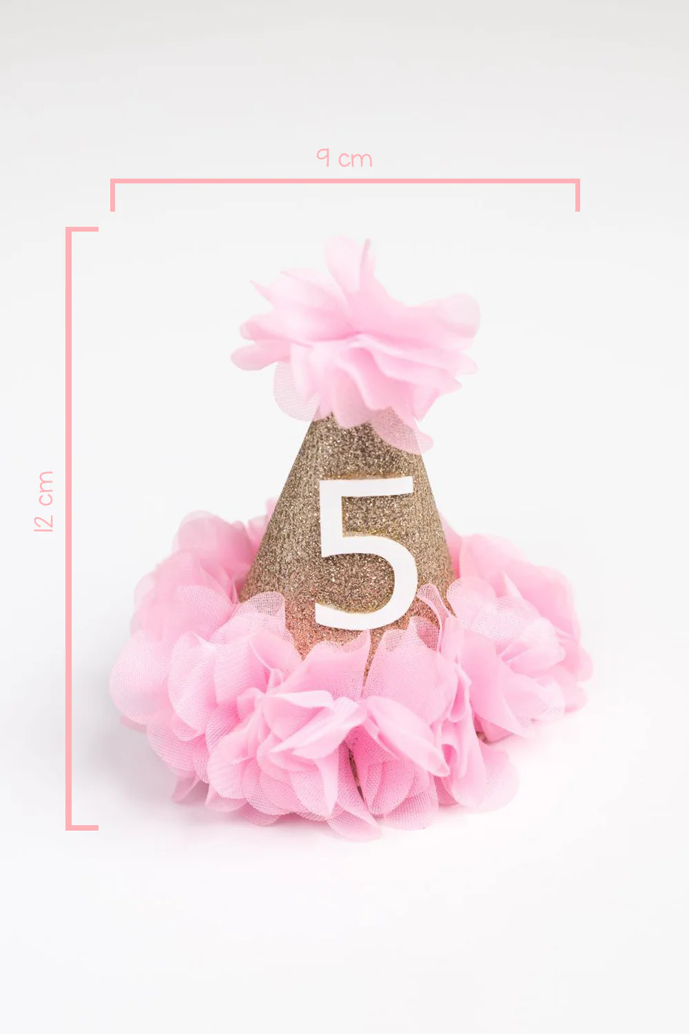 Pembe  5 Yaş Huni Doğum Günü Klips Toka - Image 2