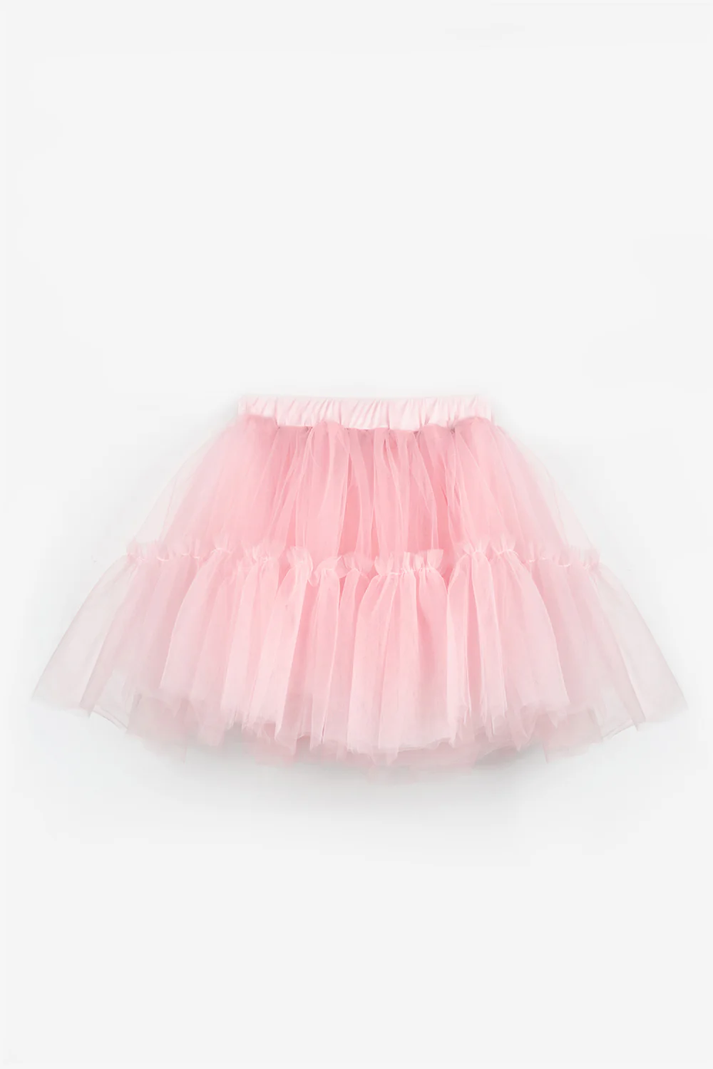 Pembe Deniz Kızı Desenli Tül Detaylı Crop Etek Takım - Tammy - Image 6