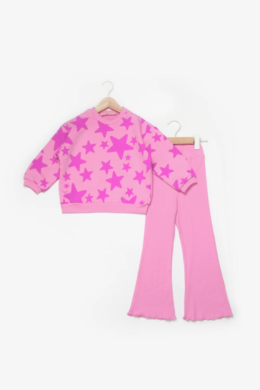 Pembe Desenli Kız Çocuk Eşofman Takımı - Gemma - Image 3