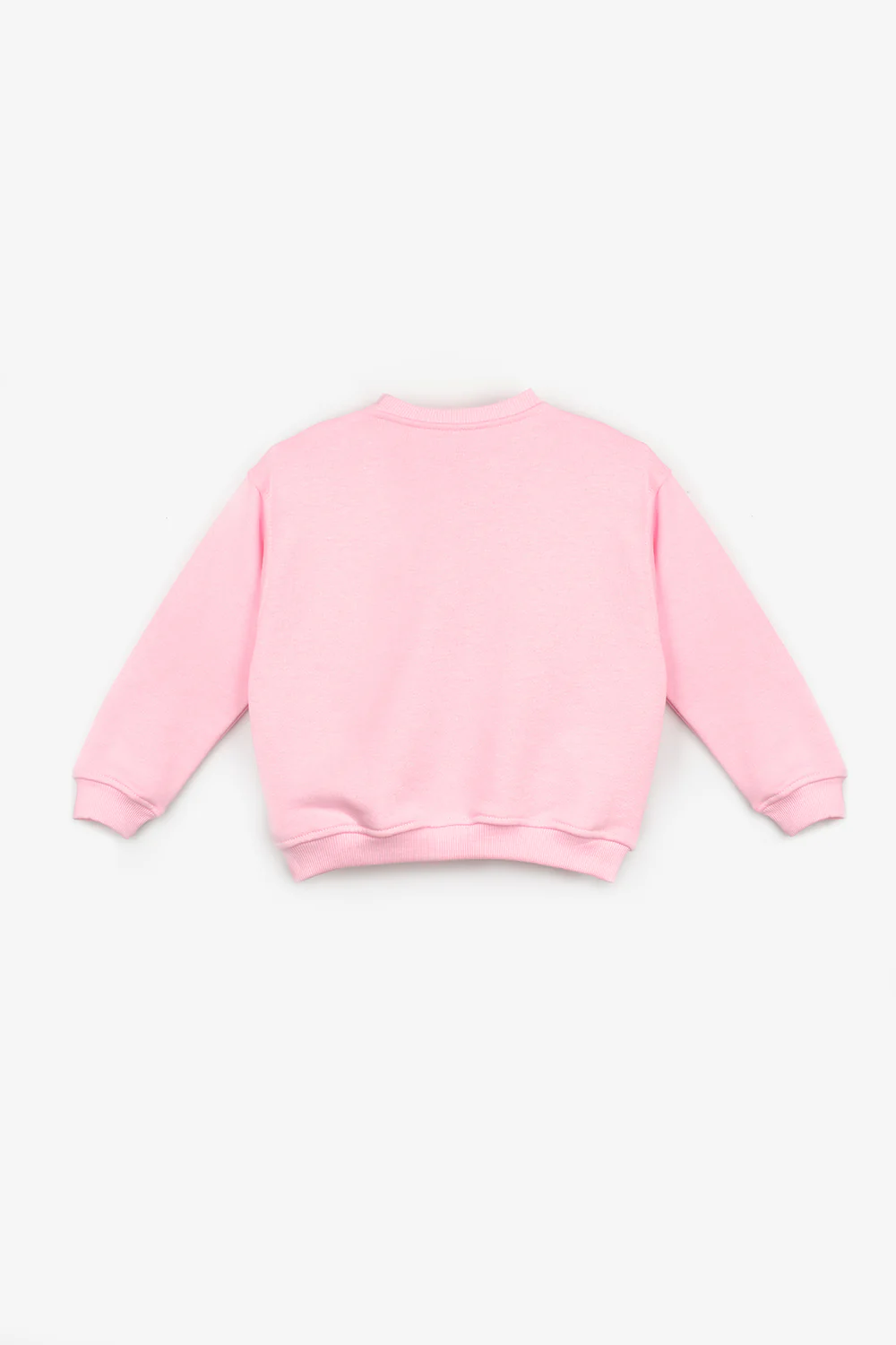 Pembe  Fiyonk Detaylı Kız Çocuk Sweatshirt - Image 3