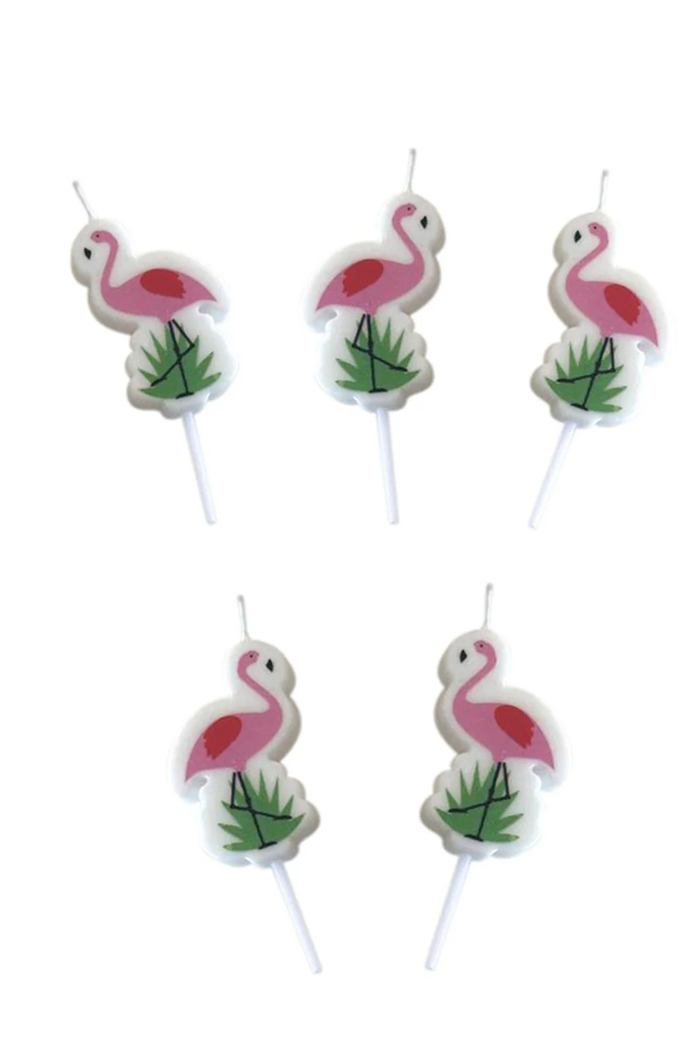 Pembe  Flamingo 5'li Mum Set - Image 2