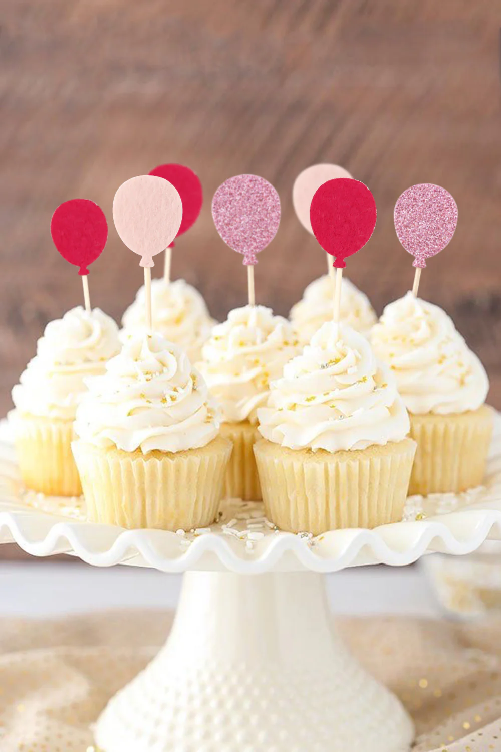 Pembe  Happy Birthday Balon Pasta Süsü - Image 2