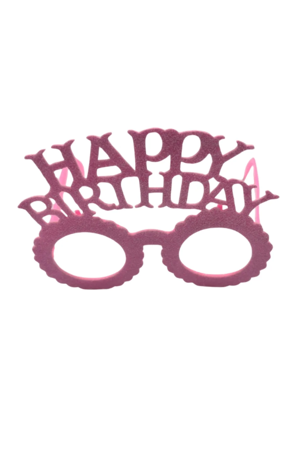 Pembe Happy Birthday Yazılı Taç ve Parti Gözlüğü - Image 3