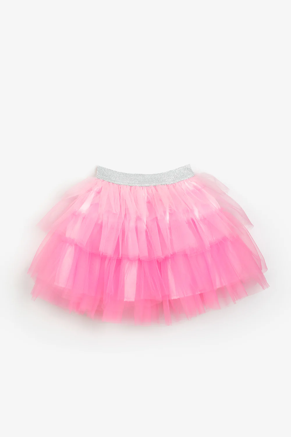 Pembe Katlı Tüllü Kız Çocuk Etek - Almira - Image 5