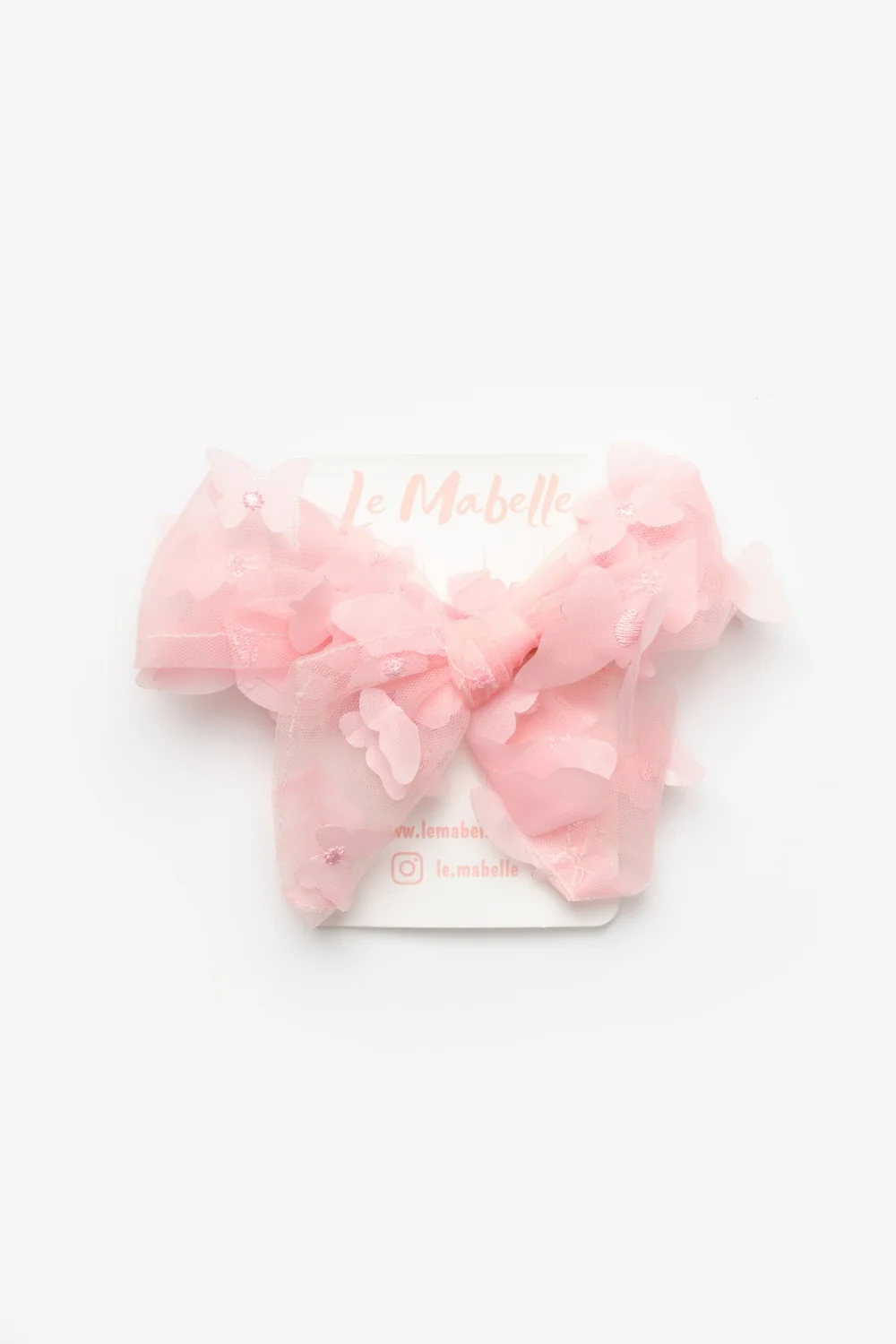 Pembe Kelebek Aplikeli Kız Çocuk Klips Toka
