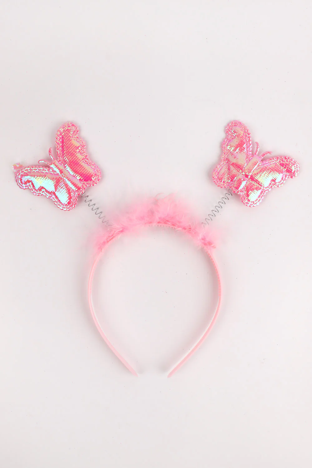 Pembe  Kelebek Kanat Asa Taç 3'lü Set - Image 3