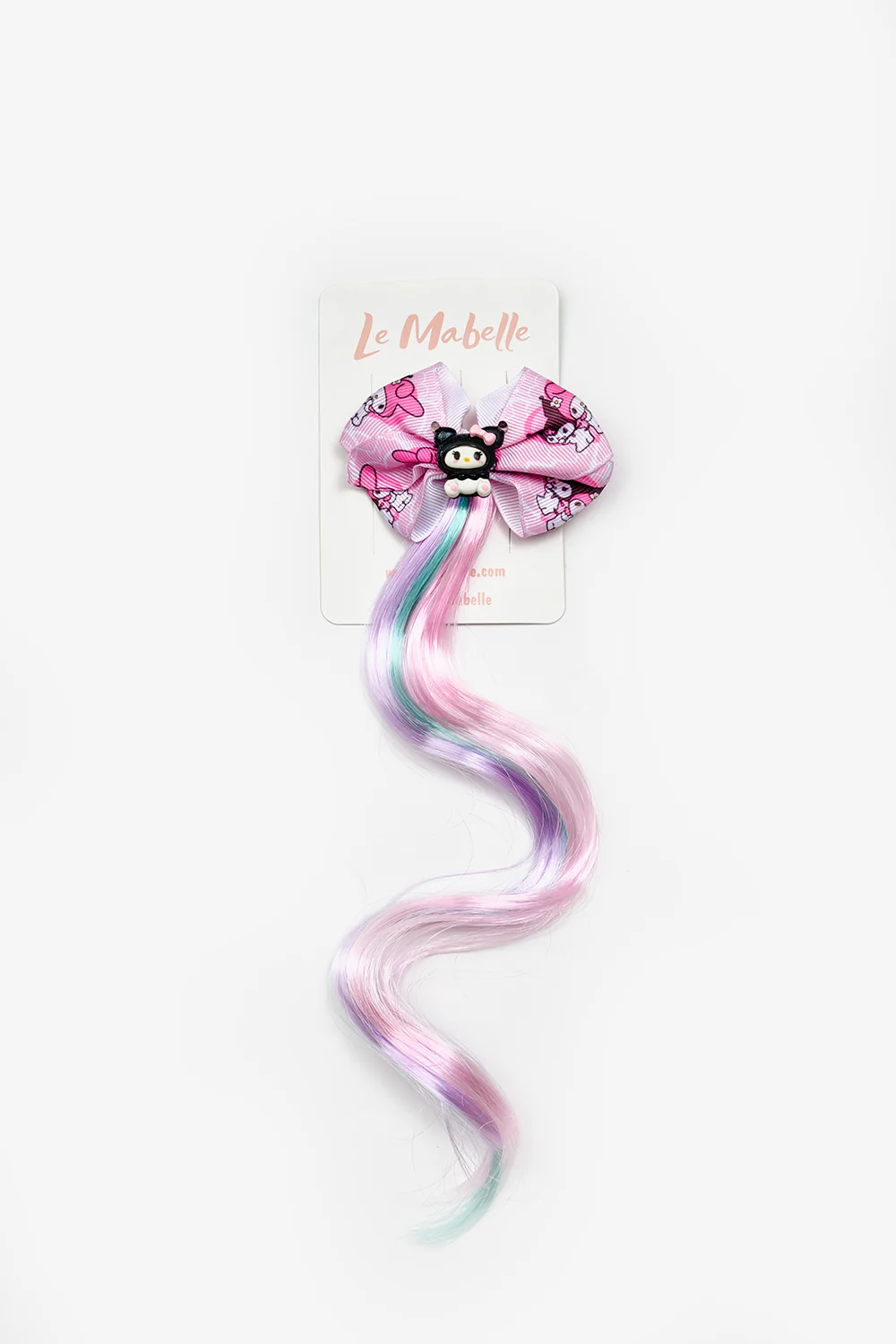 Pembe  Kuromi Figürlü Kız Çocuk Saçlı Klips Toka