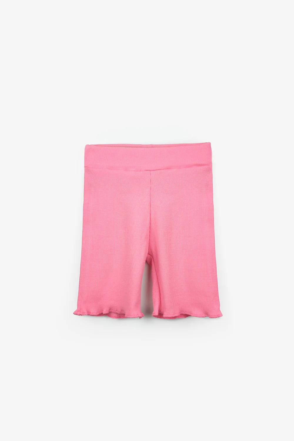 Pembe Nakışlı Kaşkorse Şortlu Kız Çocuk İkili Takım - Alina - Image 3