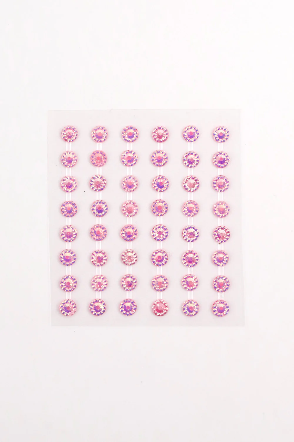 Pembe  Parlak Taş Detaylı Yüz ve Tırnak Sticker
