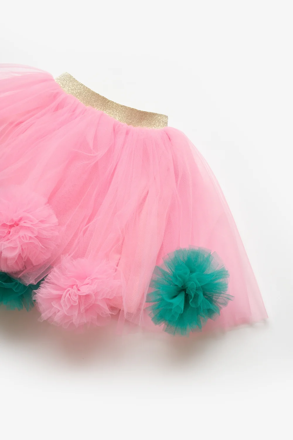 Pembe Ponpon Detaylı Kız Çocuk Etek - Hilda - Image 5