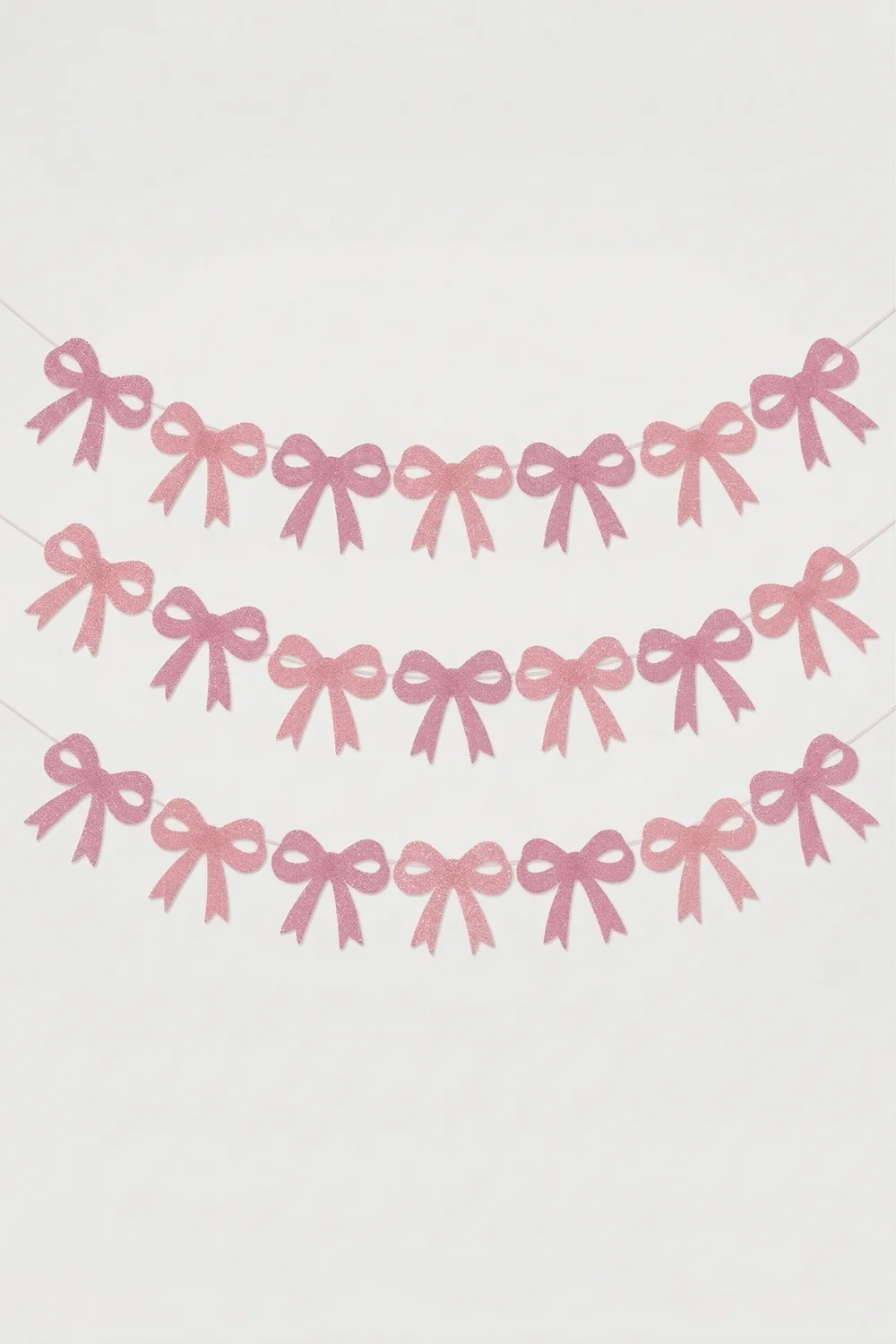 Pembe Simli Fiyonk Figür Parti Banner