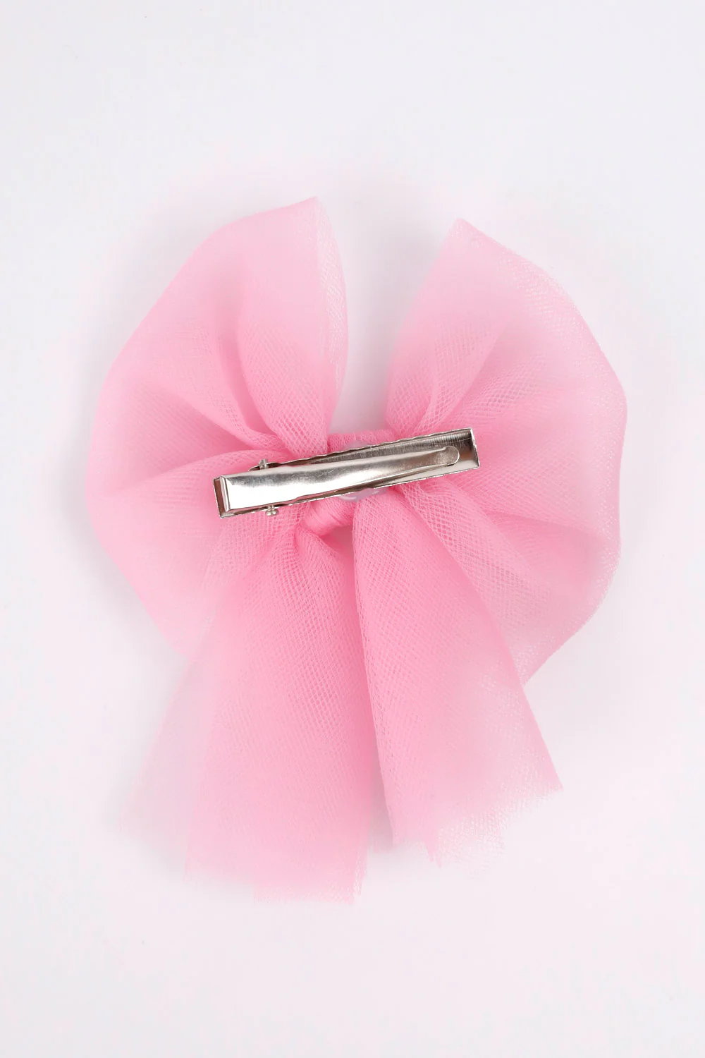 Pembe  Tül Fiyonk Kız Çocuk Klips Toka - Image 3
