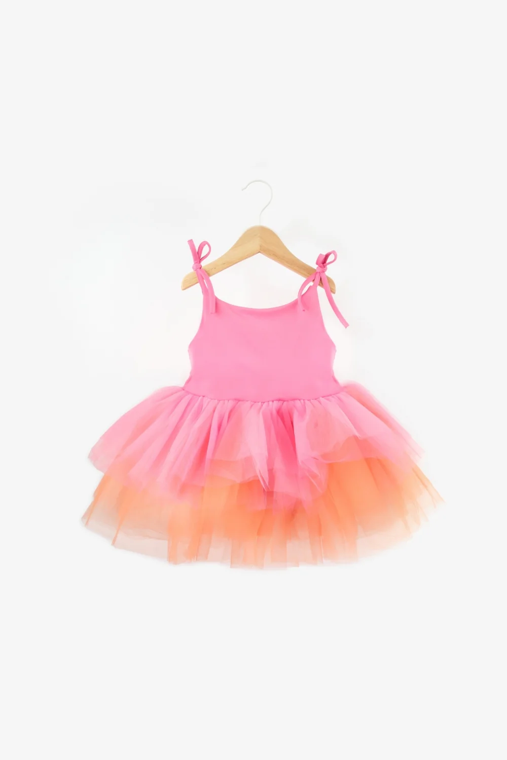 Pembe Tütü Etekli Askılı Kız Bebek Balerin Elbise - Jade - Image 3