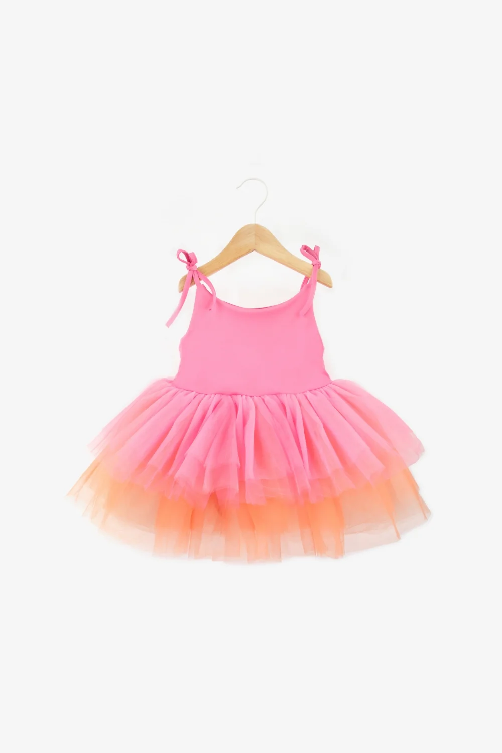 Pembe Tütü Etekli Askılı Kız Çocuk Balerin Elbise - Jade - Image 3