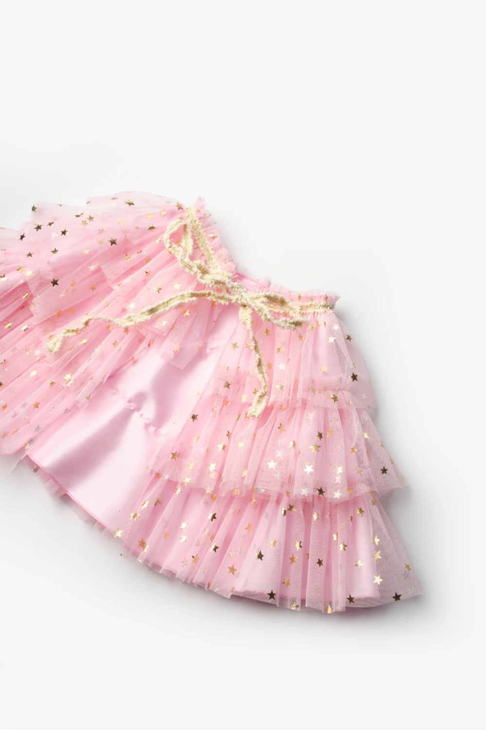 Pembe Yıldızlı Kız Çocuk Kısa Pelerin - Image 6