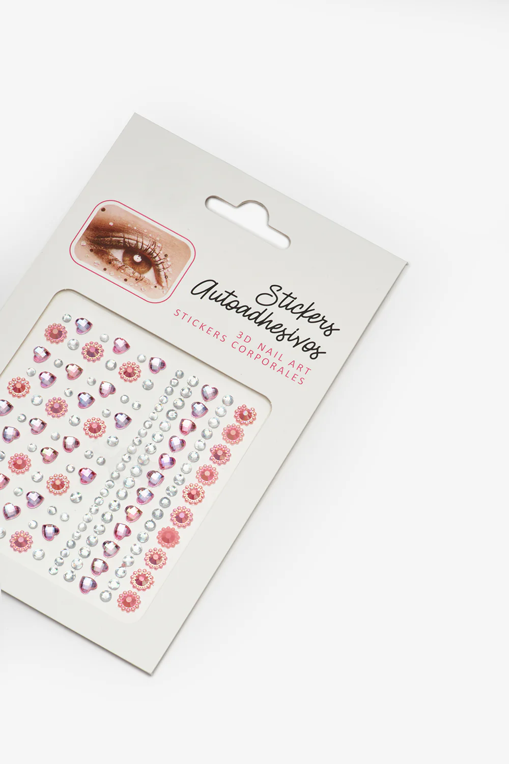 Pembe Yuvarlak ve Kalp Model Kız Çocuk Yüz ve Tırnak Sticker - Image 2