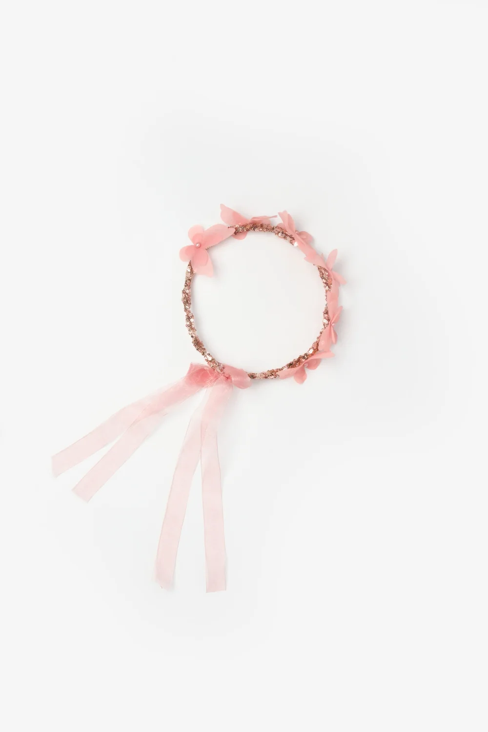 Rose Kelebekli Kız Çocuk Helen Taç - Image 3
