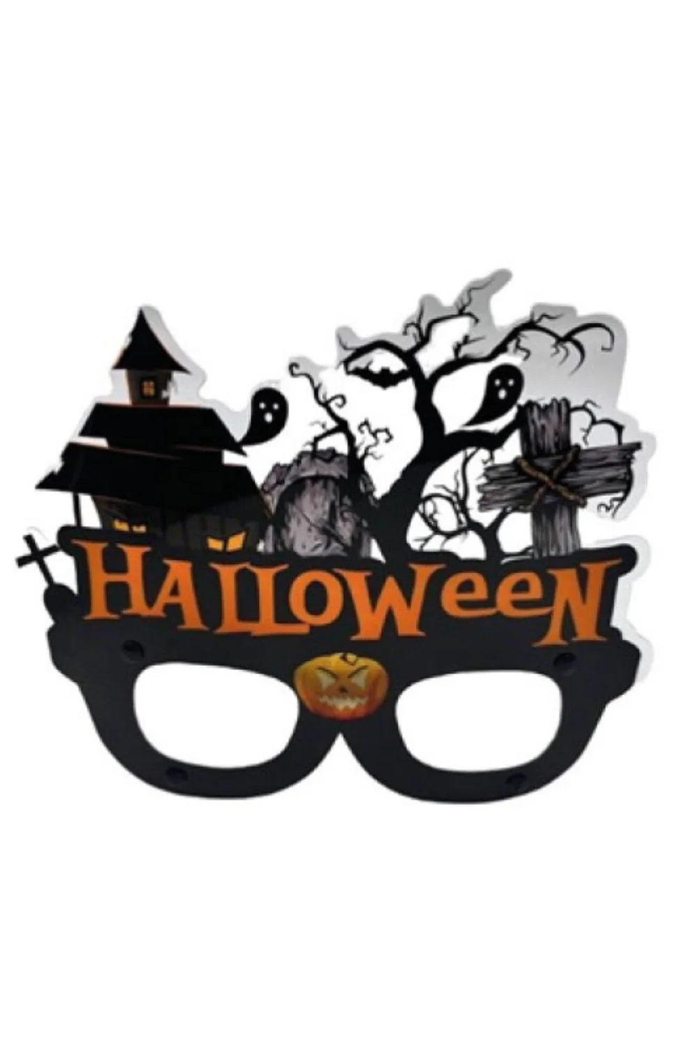 Siyah Halloween Temalı Parti Gözlüğü - Image 2