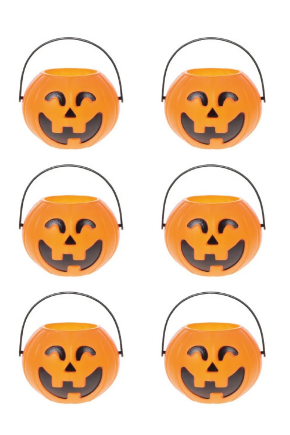 Turuncu Bal Kabağı Figür 6'lı Halloween Parti Mumluğu