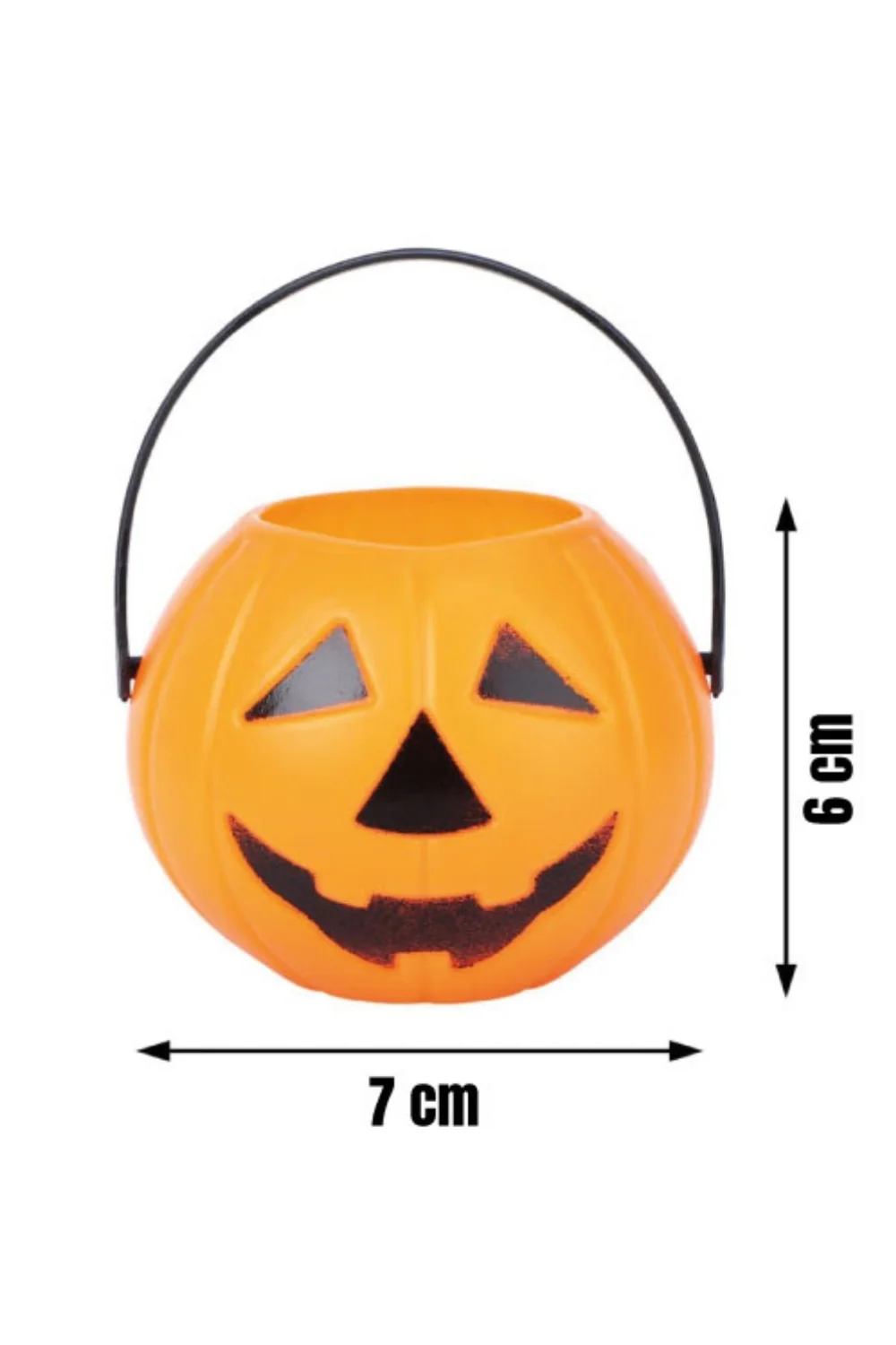 Turuncu Bal Kabağı Figür 6'lı Halloween Parti Mumluğu - Image 2